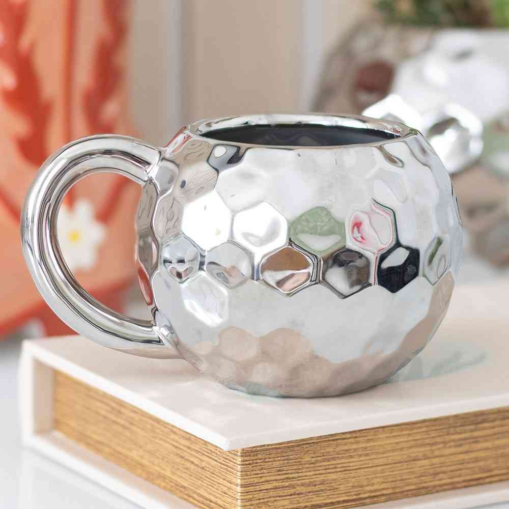 Something Different - Silver Disco Ball Tasse - Silberfarben